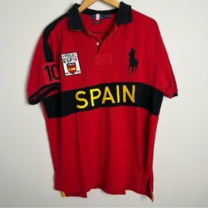 Polo Ralph Lauren Spain Rugby Shirt XXL Custom Fit
